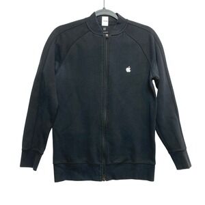Apple Jacket Unisex XS Black Bomber Full Zip Employee Exclusive Logo